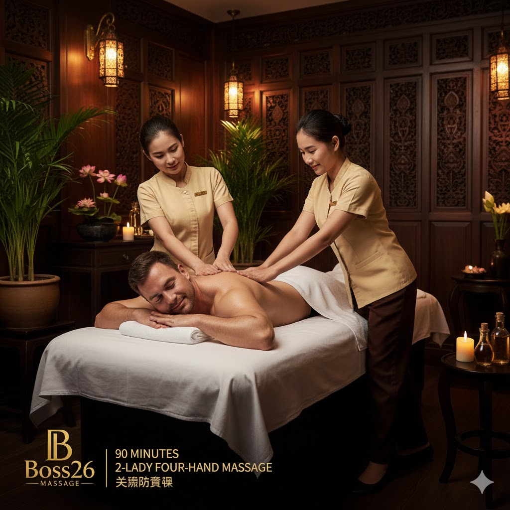 2-Lady VIP Four-Hand Massage (1.5 Hrs)